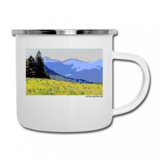 Emaille-Tasse “Bergwelt”